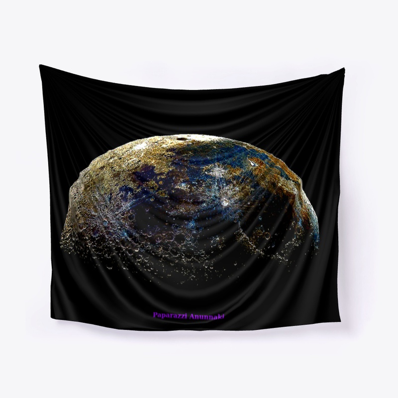 Anunnaki moon wall tapestry