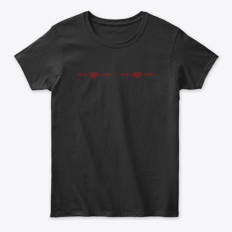 T-shirt where the heart sounds