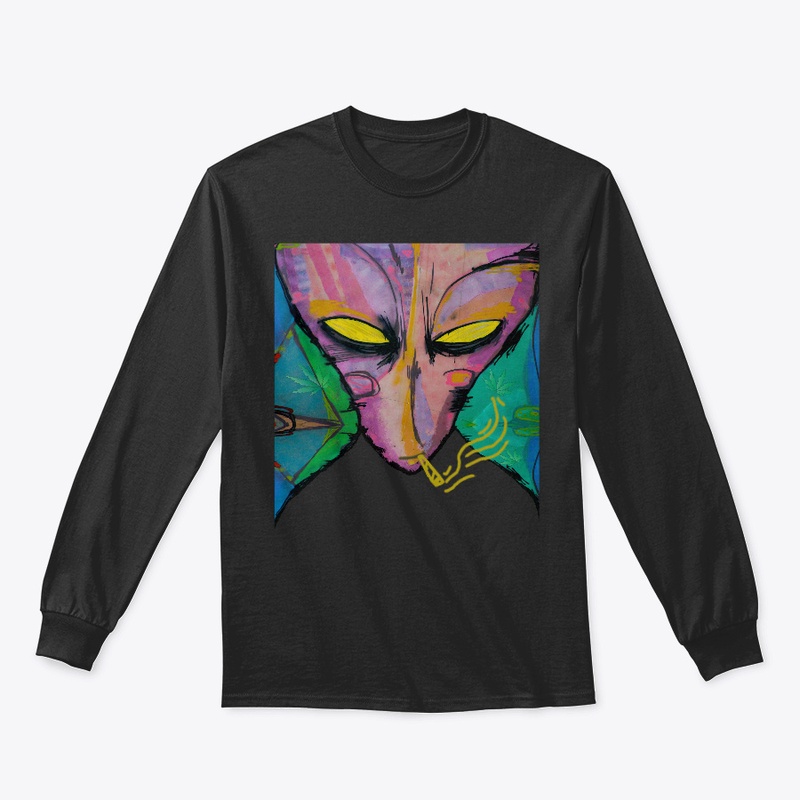 Smoking Alien T-shirt 