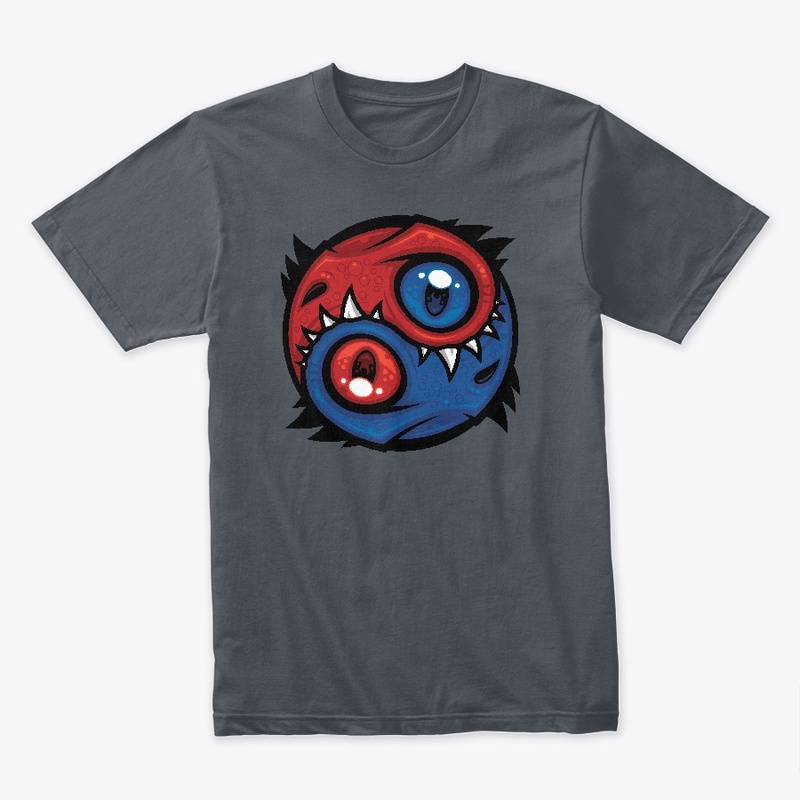 Red and Blue Yin Yang Dragons
