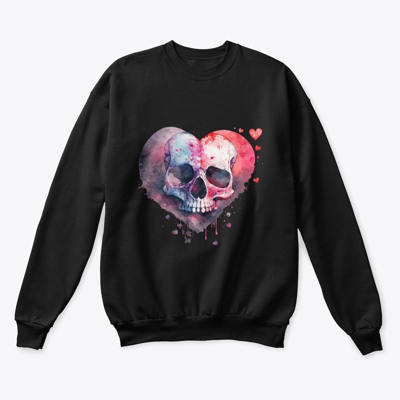 Skull Art Design Watercolor