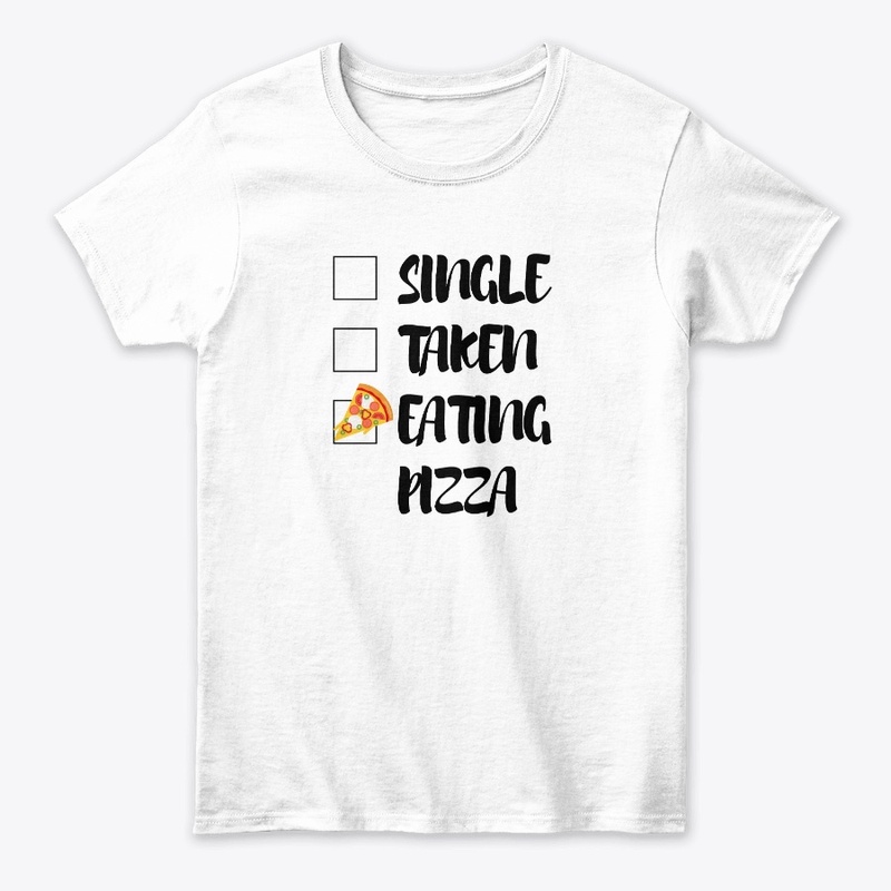 Single Taken Eating Pizza