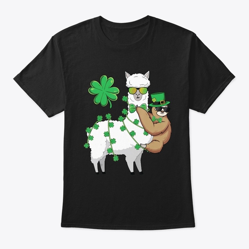 Llama Sloth Leprechaun St Patrick's Day