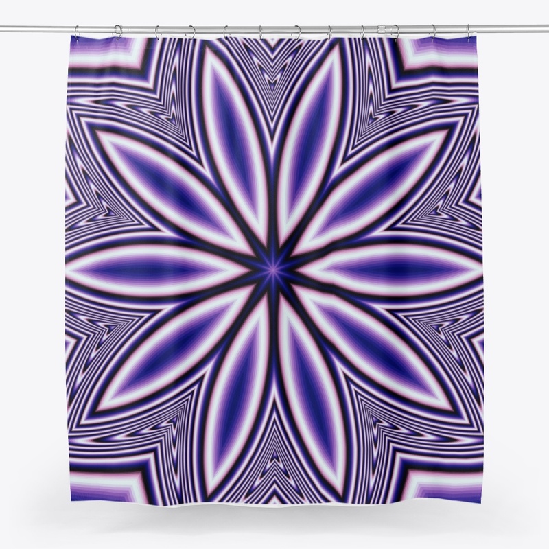 Blue Fractal Flower