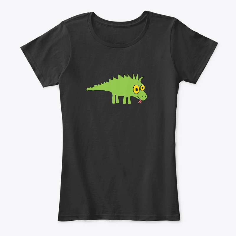 Derposaurus. Weird cute dinosaur design.