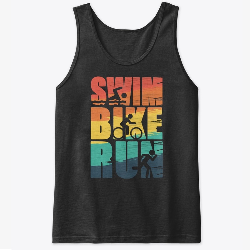 Triathlon Sports swim bike run T-Shirt