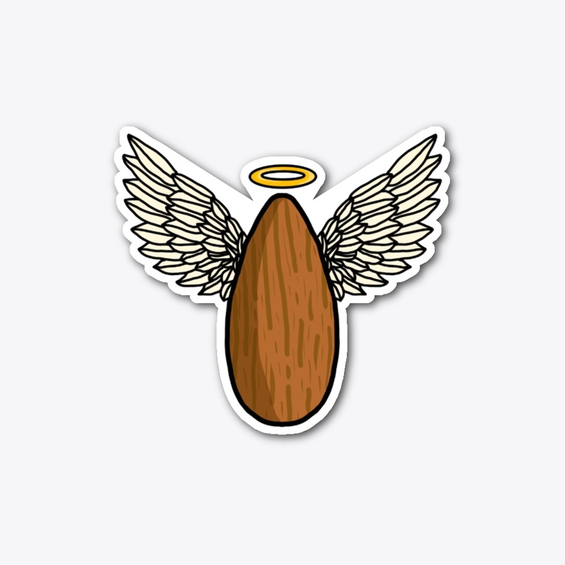 Winged Almond Sticker