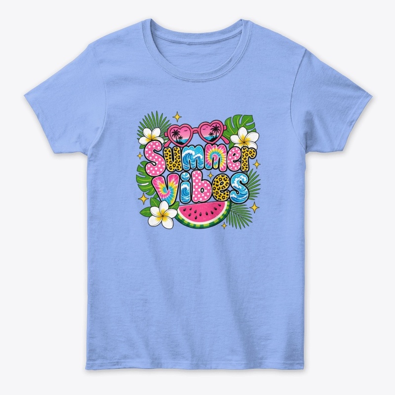 Colorful Beach T-Shirt Design
