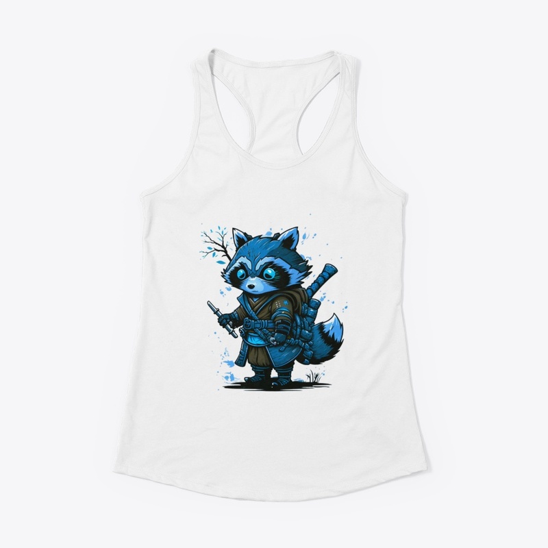 Little raccoon samurai anime japonais 