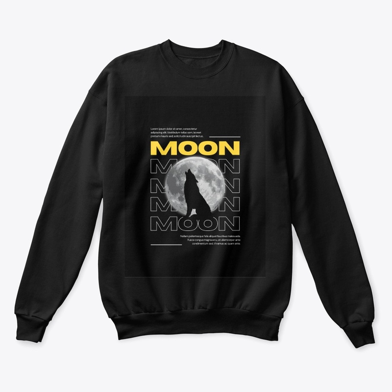 Lunar Howl: Moonlit Wolf Graphic Tee