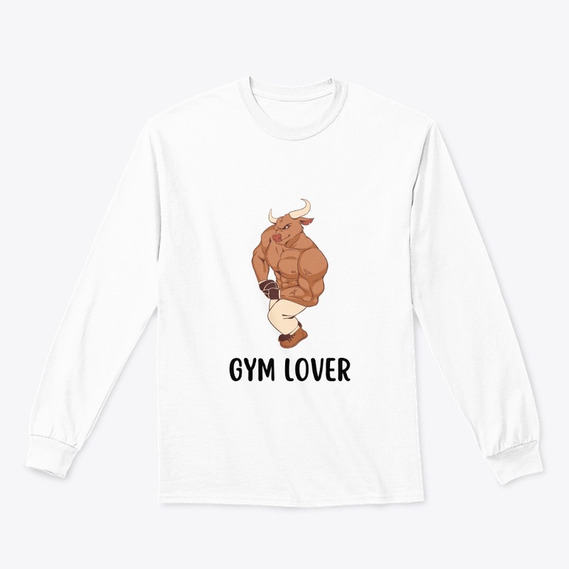Premium 'Gym Lover' White T-Shirt
