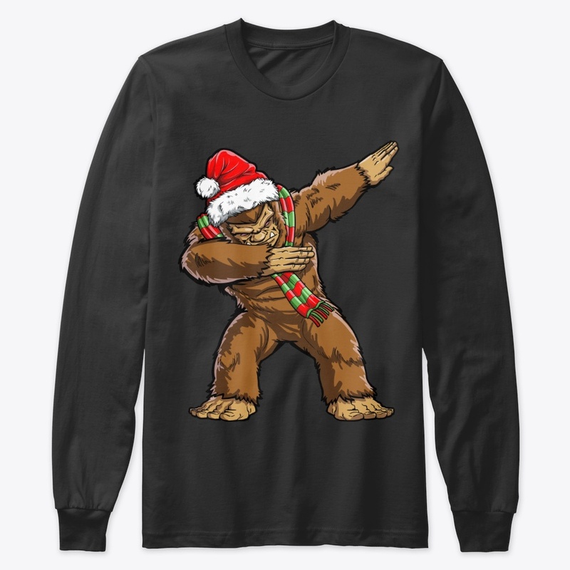 Bigfoot Dabbing Sasquatch Santa 