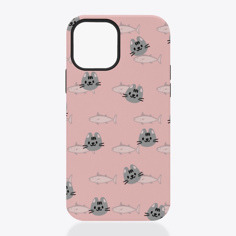 Cats & Fishes Phone Case (Pink)