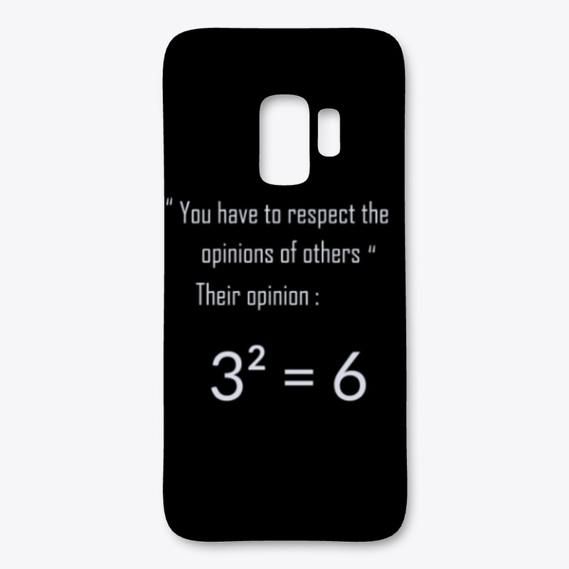 Respect the opinions of others