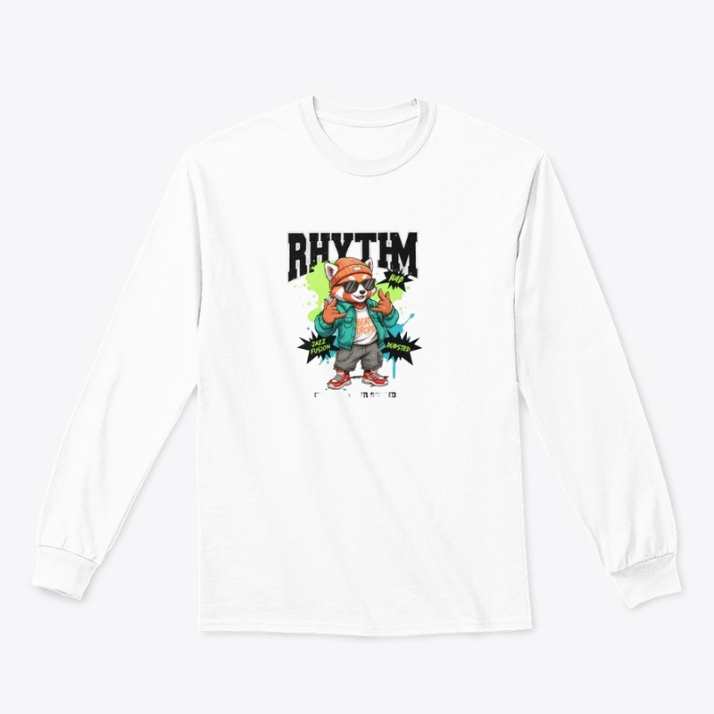Rhythm Hip Red Panda DJ Graphic T-Shirt 