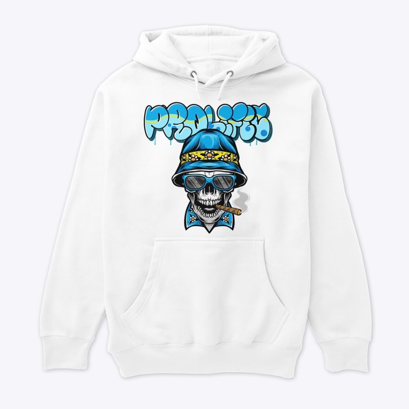 PROLIFIC GRAFFITI LOGO - SMOKING SKULL
