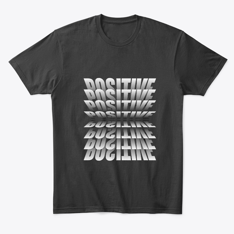 Stay Positive Inspiring Black Tshirt