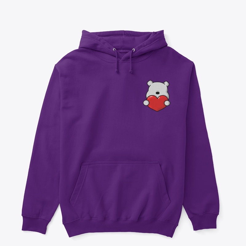 Cute Bear with red heart