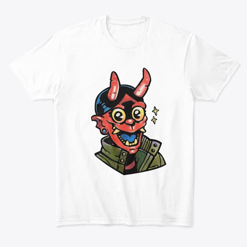 Devil rocker cartoon