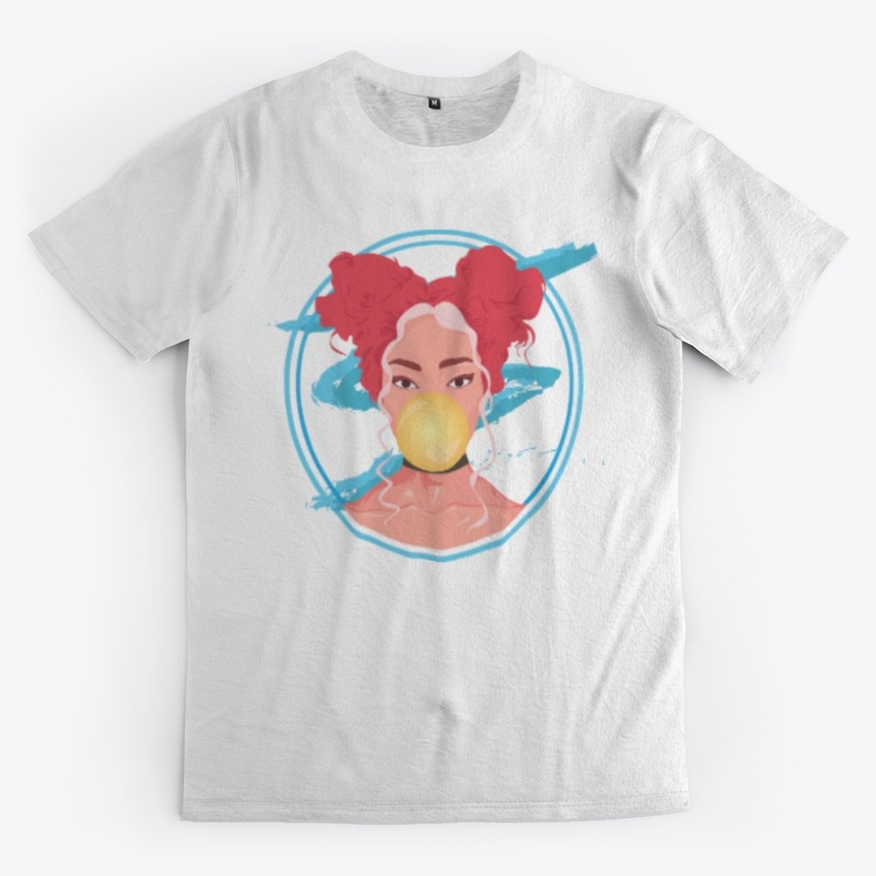 Pastel Girl Shirt Illustration