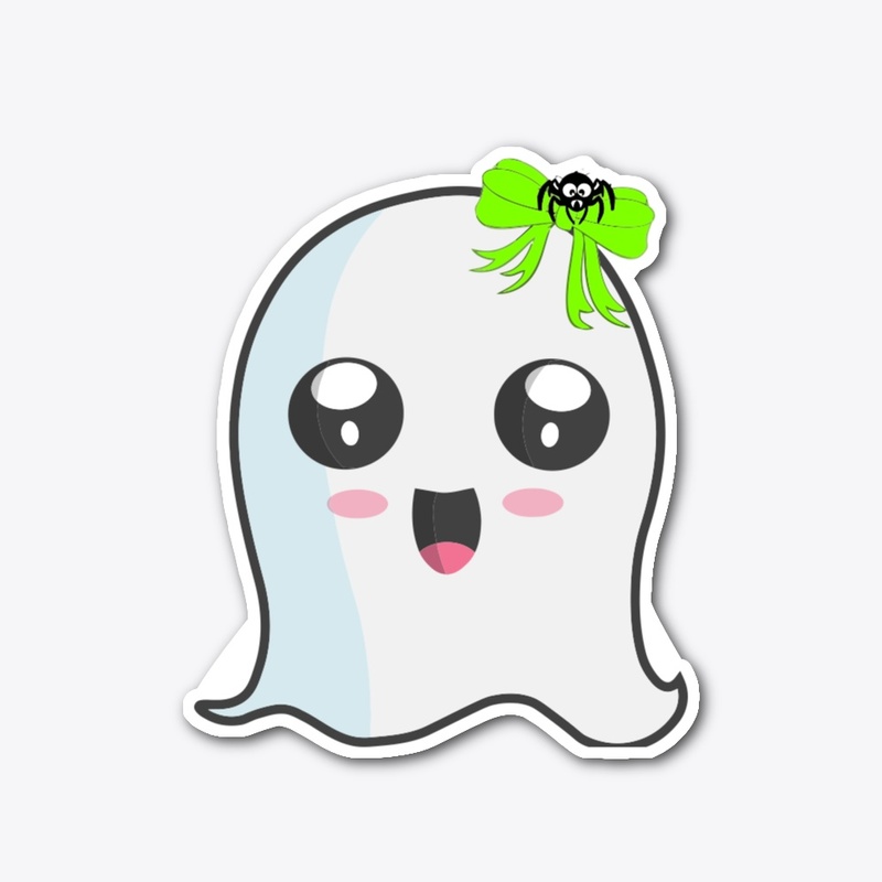 GIRL GHOST STICKER