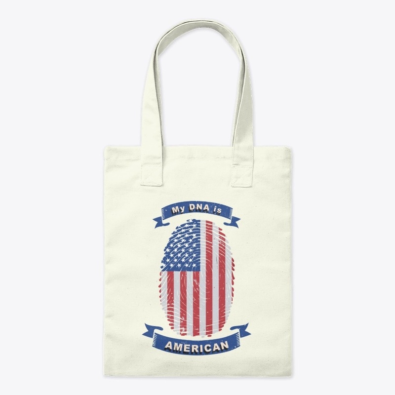My DNA is American Flag Fingerprint 