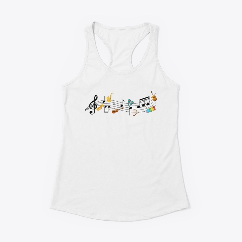 Musical instruments t-shart.