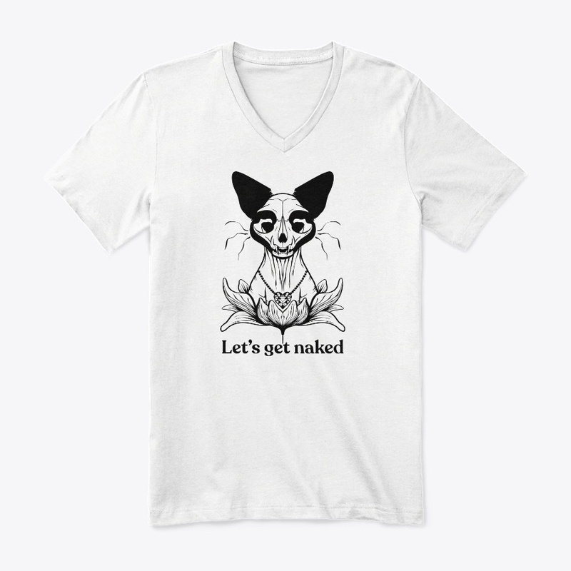 Let's Get Naked - Split Sphynx Cat Skull