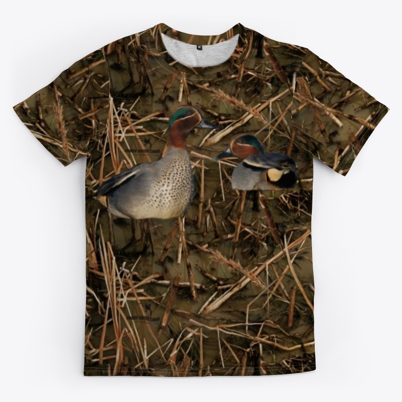 Tee-shirt camouflage sarcelle d'hiver