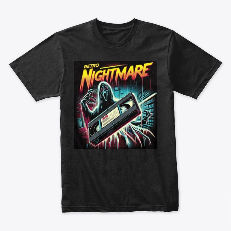 Retro VHS Nightmare Horror Design 