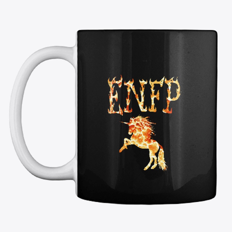 ENFP Fire Unicorn Calligraphy Design