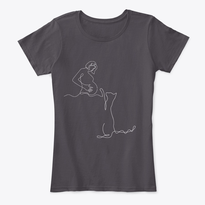 pregnant cat mom shirt