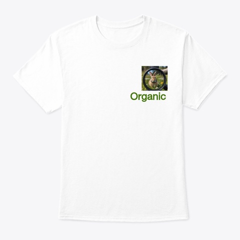 Organic Bunny Shirt  White T-Shirt Front
