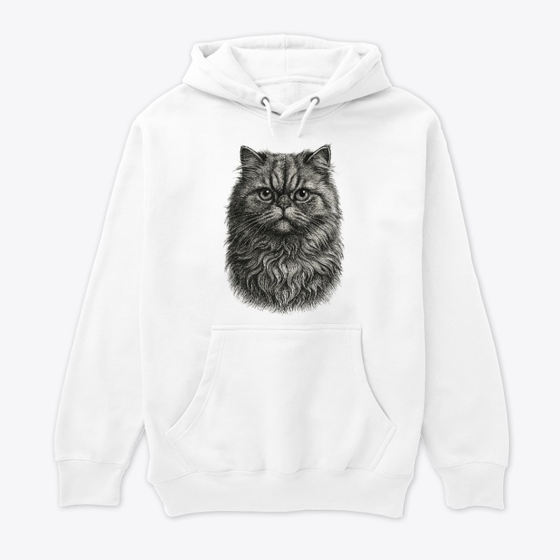 Vintage Persian Cat Art T-Shirt