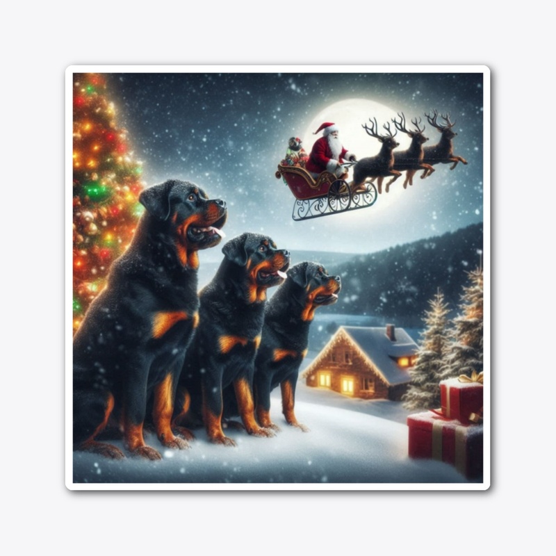 Rottweiler's Christmas Eve