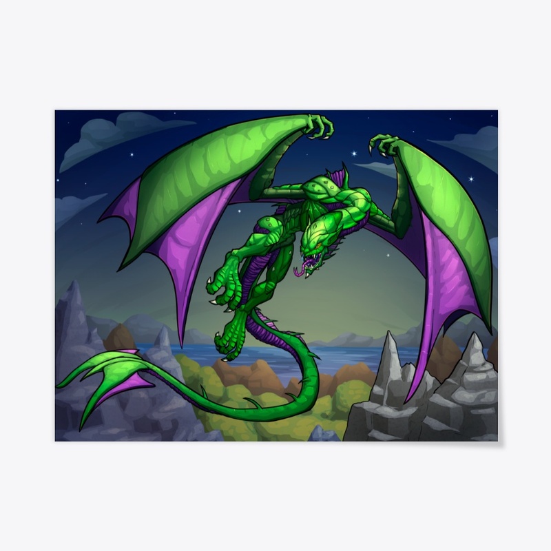 The Gliding Sky Goblin POSTER