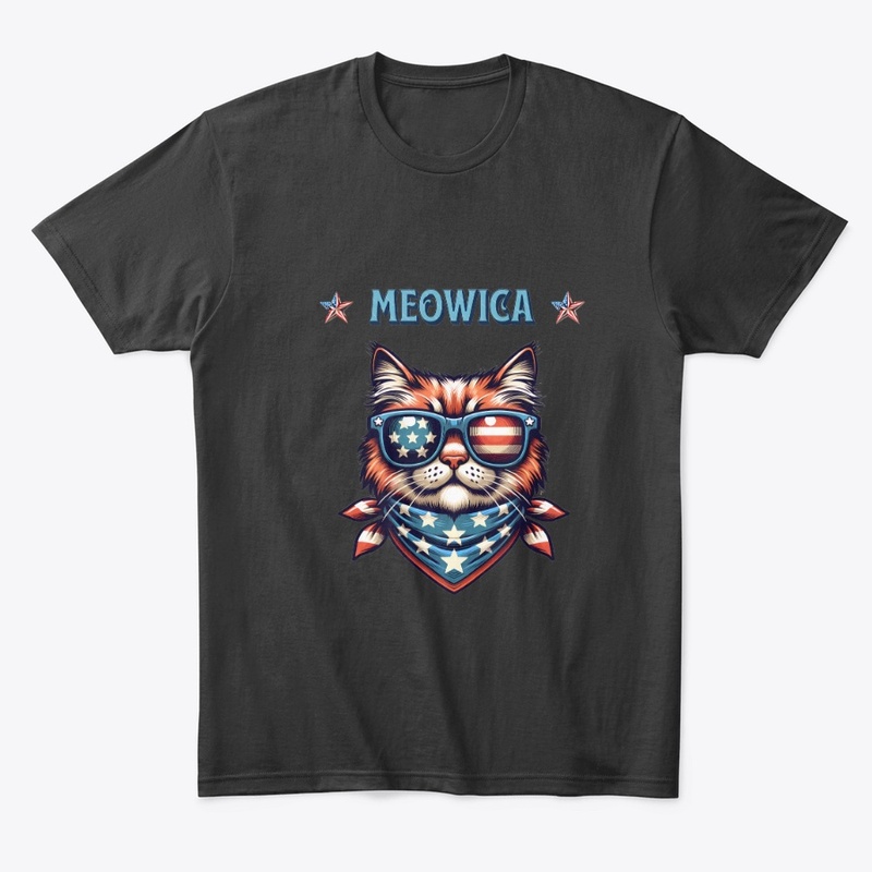 Stars Stripes Feline: Proud American Cat