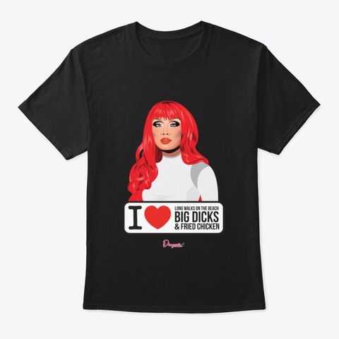 Jujubee From Drag Race Black T-Shirt Front