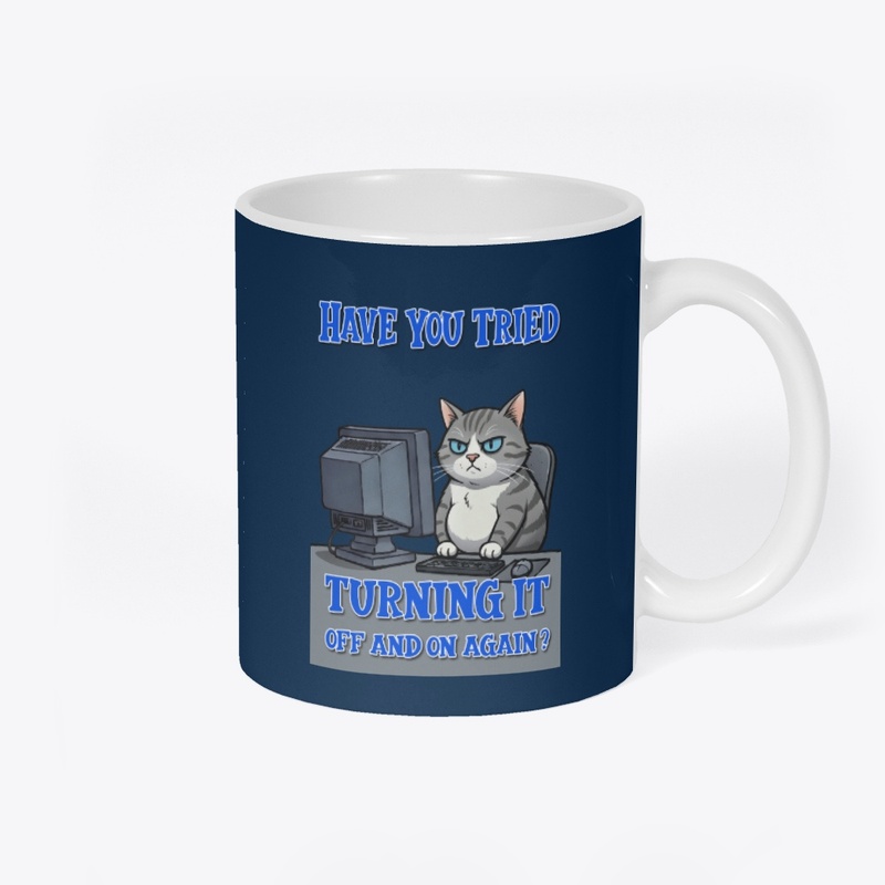 Grumpy Tech Support Cat