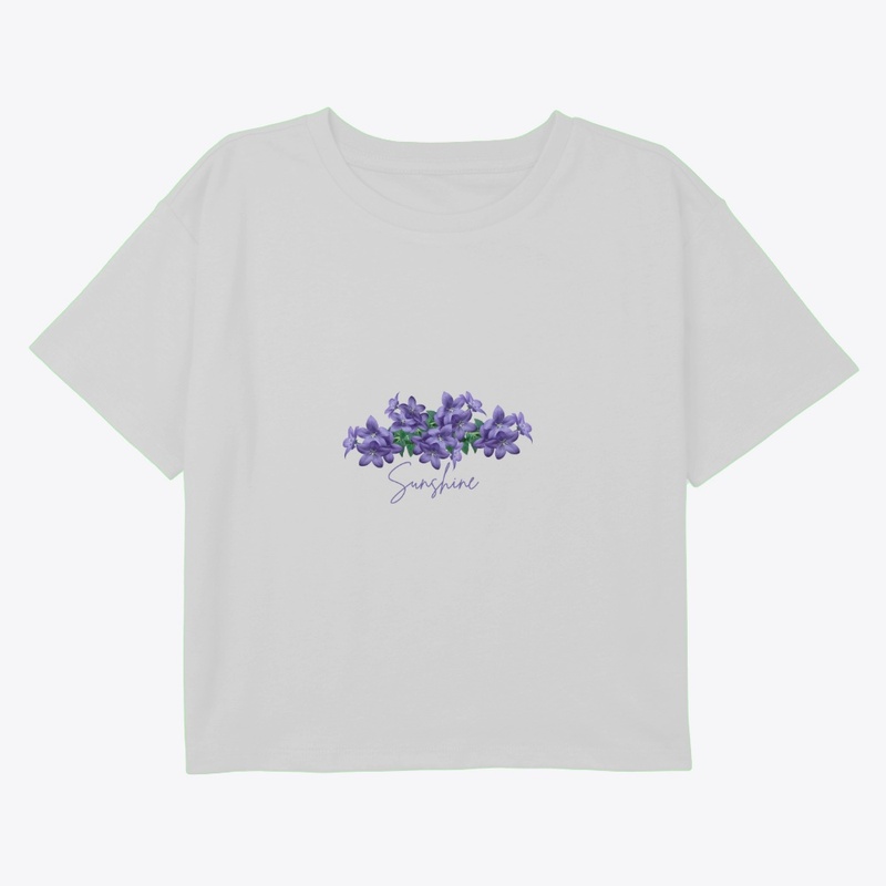 "Stylish Flower Logo T-Shirt 