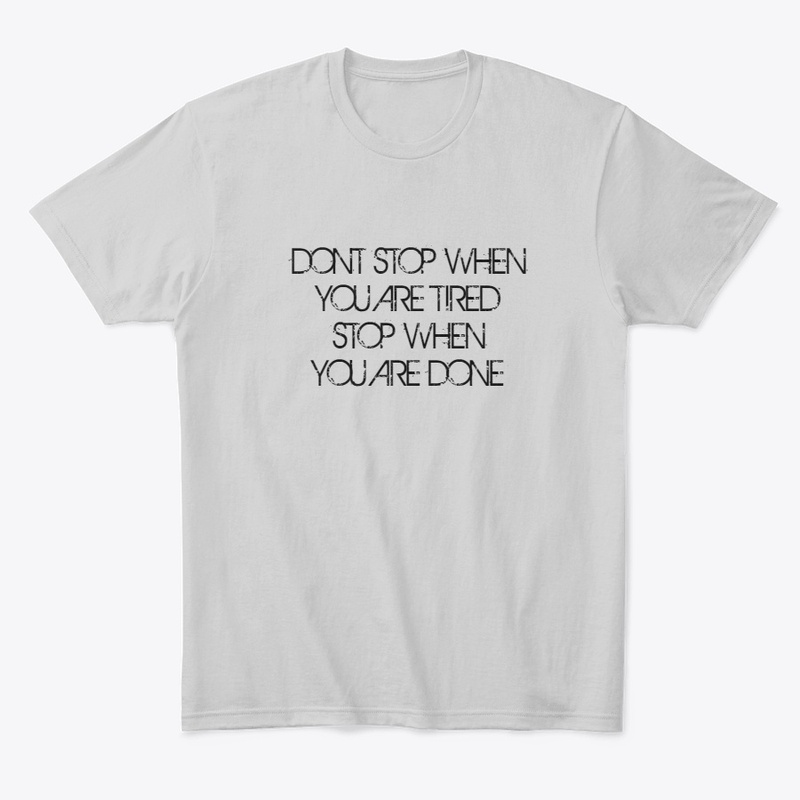 STOP WHEN YOU'RE DONE