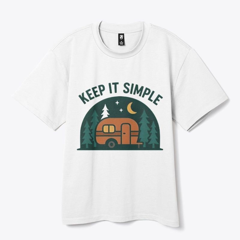 Keep It Simple-Retro Camper Night Forest