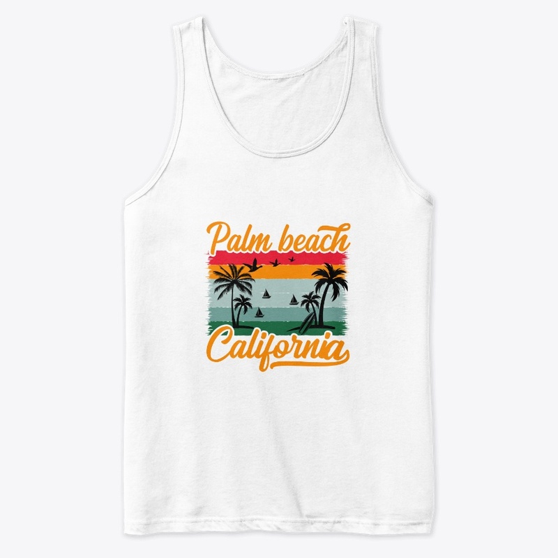 Palm Beach California  Summer T Shirt 