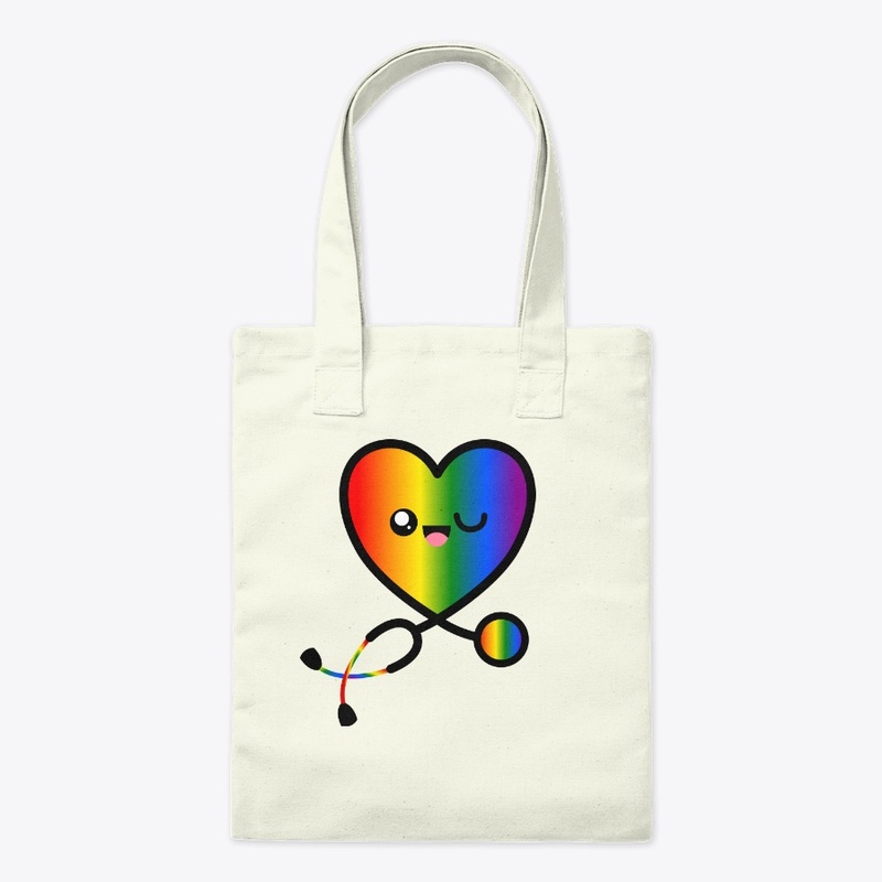 Stethoscope Heart Emoji Rainbow 3