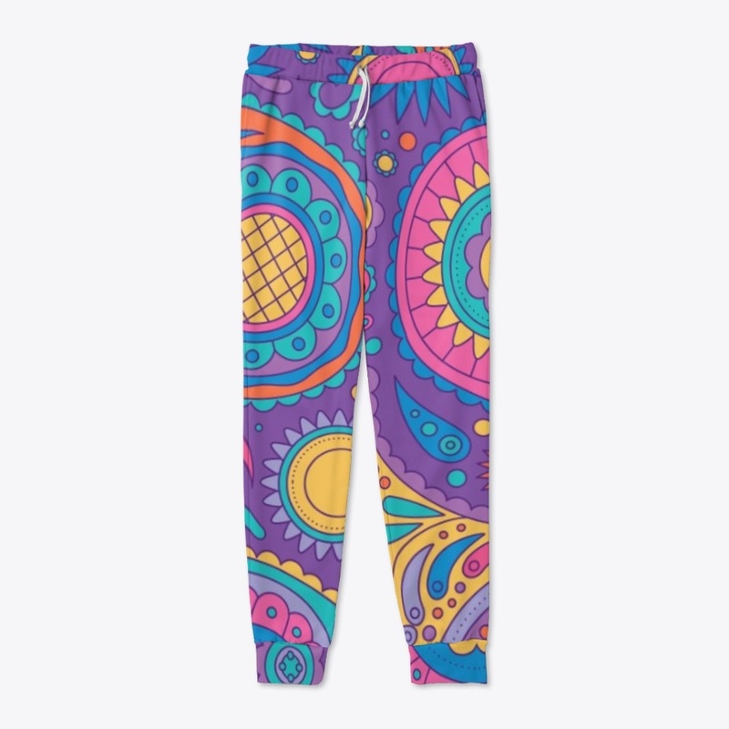 Purple colored tribal design