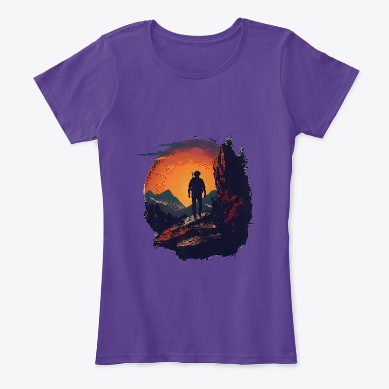 Hiking between the rocky cliffs