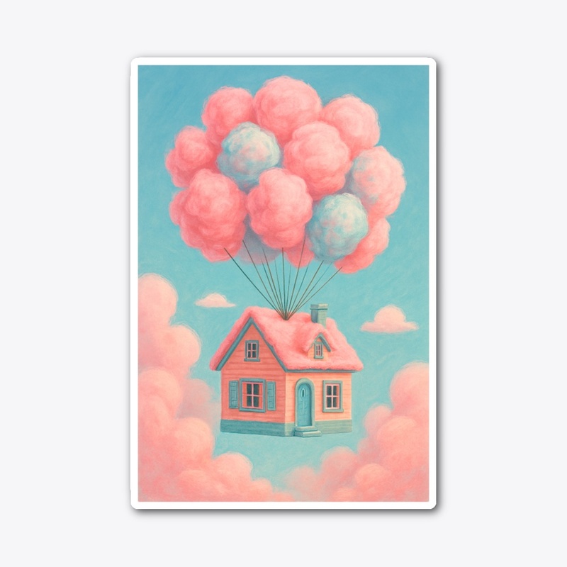 Cotton Candy Flying House