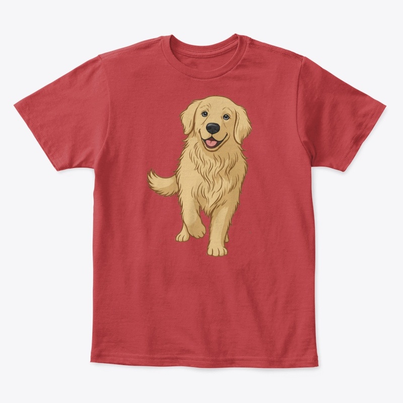 Happy Golden Retriever Design
