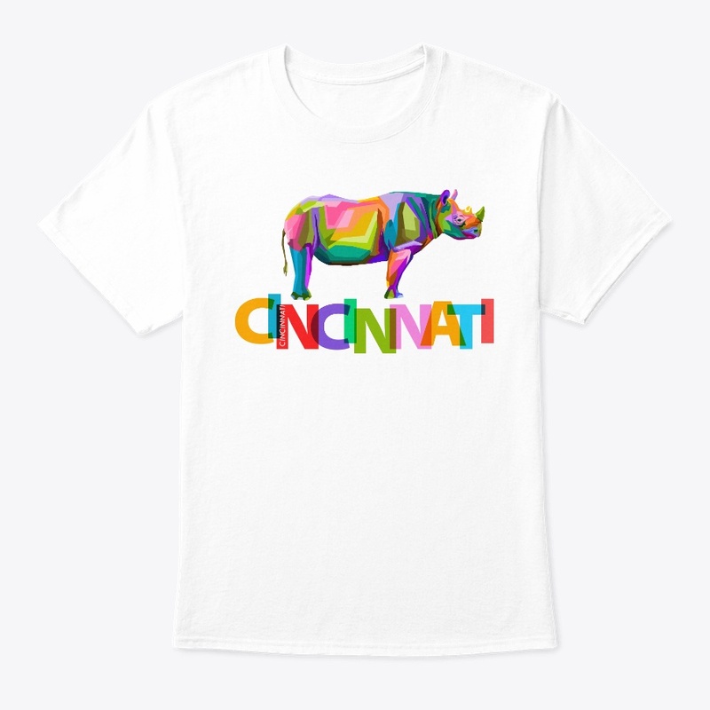 Cincinnati Abstract Rhino Tee