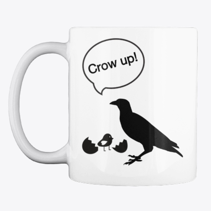 Funny Crow Design mug